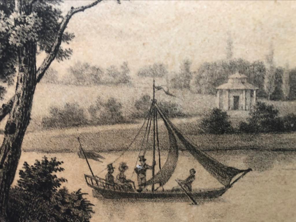 Gravure environs de virelles chimay, Antiquités & Art