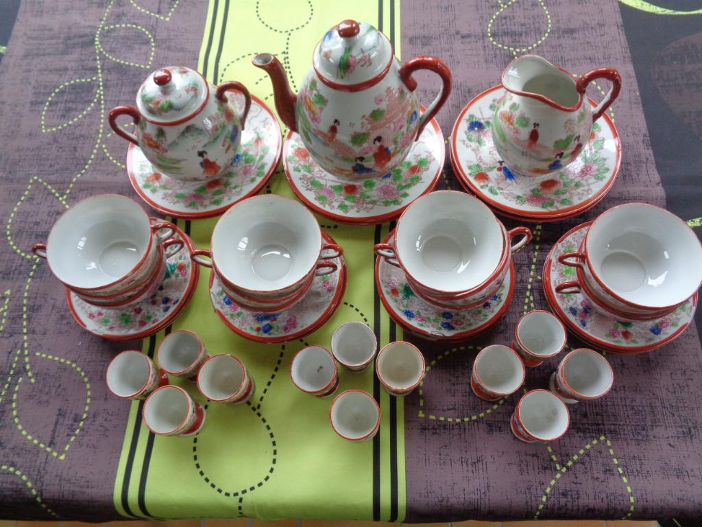 antiek chinees koffie / theeservies, Ophalen