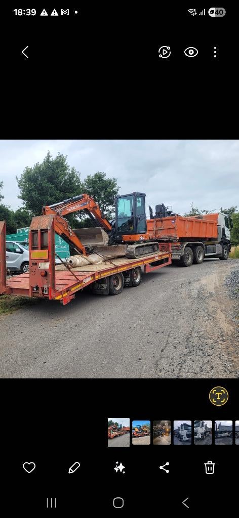 Remorque porte engin, Autos : Divers, Enlèvement ou Envoi