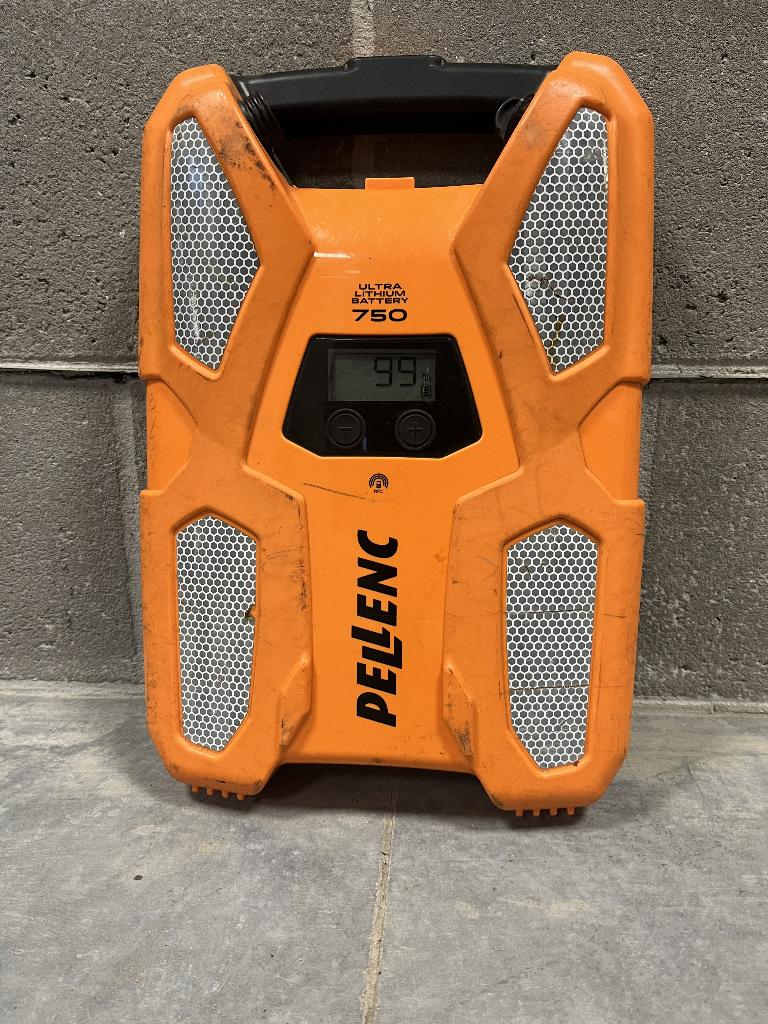 Pellenc accu 750, Ophalen, Gebruikt