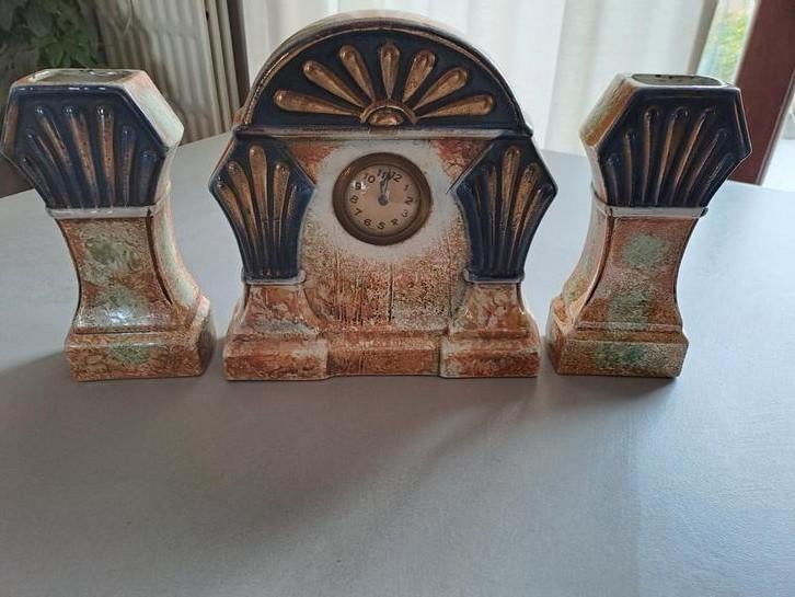 Ensemble de cheminée ancienne 3 pièces, Enlèvement, Comme neuf