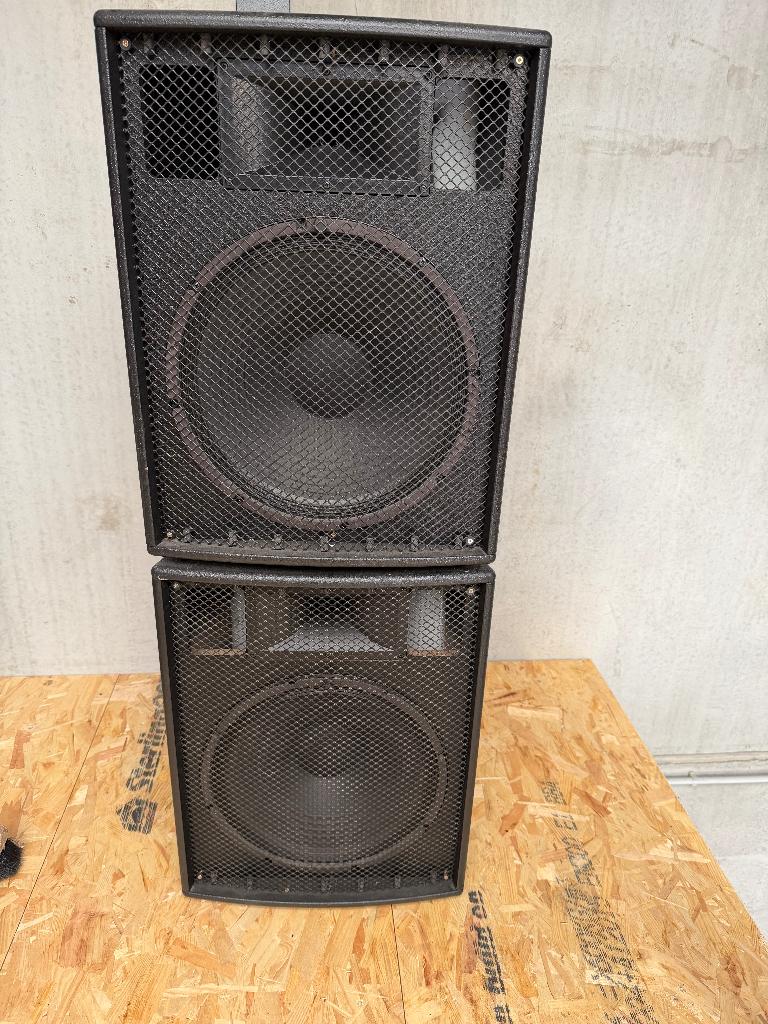 Luidspreker set Powerworks, Gebruikt, 120 watt of meer, Front, Rear of Stereo speakers, Ophalen