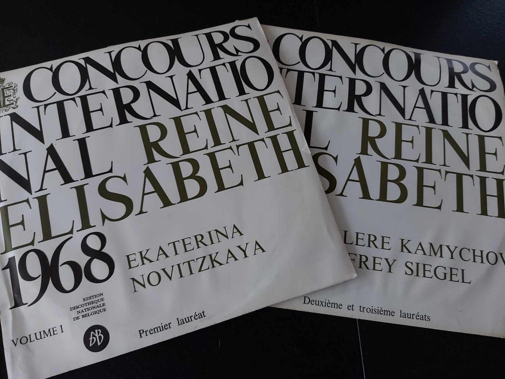CONCOURS REINE ELISABETH 1968 VOL.1 & 2 - PIANO 2 x LP VINYL, 12 pouces, Enlèvement ou Envoi, Utilisé, Musique de chambre