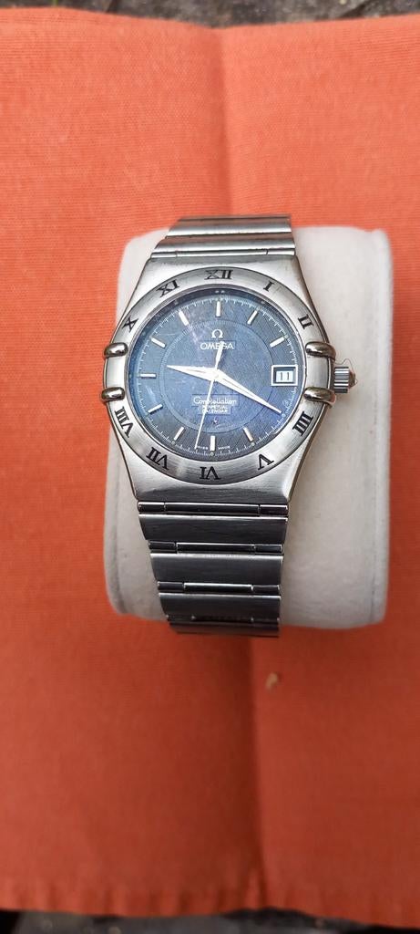 Omega steel constellatie eeuwigdurende kalender, Staal, Gebruikt, Staal, Ophalen of Verzenden