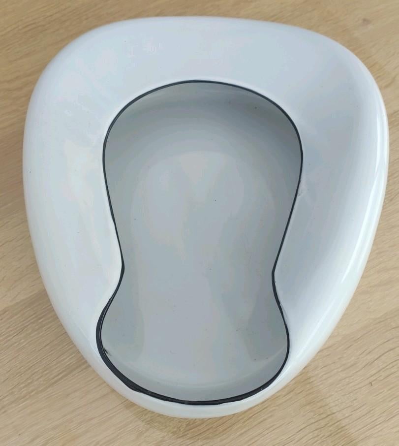 Vintage witte Rustic Bedpan, Ophalen of Verzenden