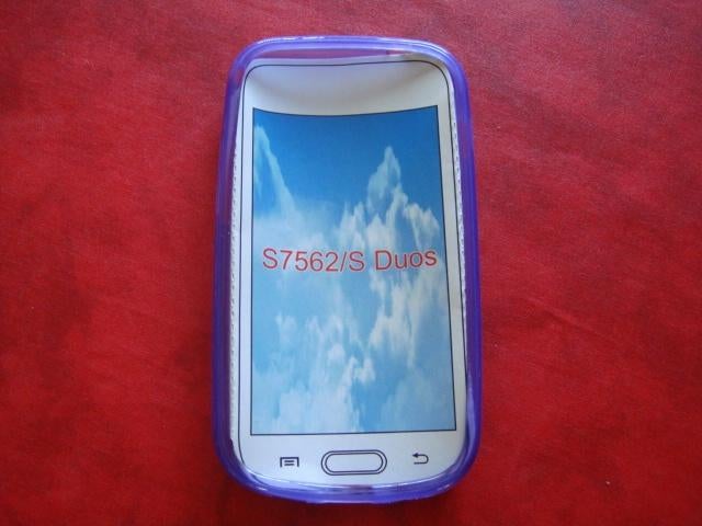 Housse silicone violet / bleu S7562/Duos Neuf., Télécoms, Envoi, Neuf, Housse ou Sac