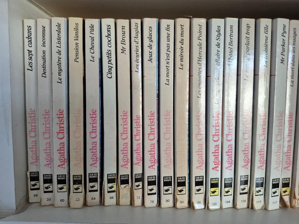 Agatha Christie : Collection de 72 livres, Enlèvement ou Envoi, Utilisé, Agatha Christie