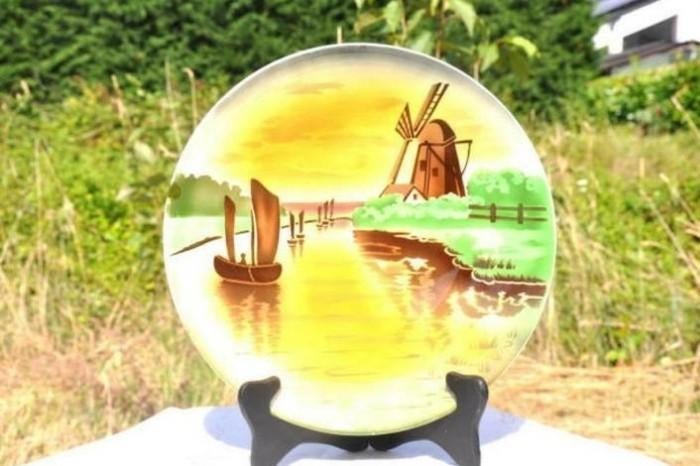 § plat mural villeroy et boch bateau et moulin, Enlèvement ou Envoi