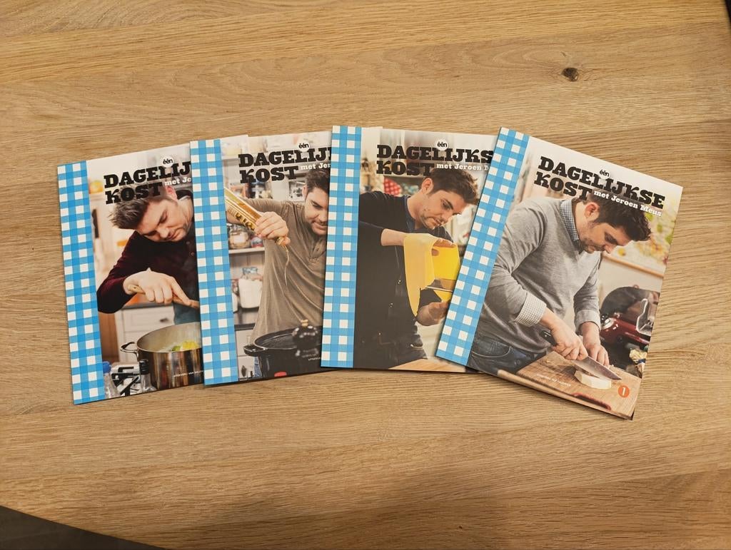 4 kookboeken 'Dagelijkse Kost', Boeken, Ophalen of Verzenden, Zo goed als nieuw, Jeroen Meus