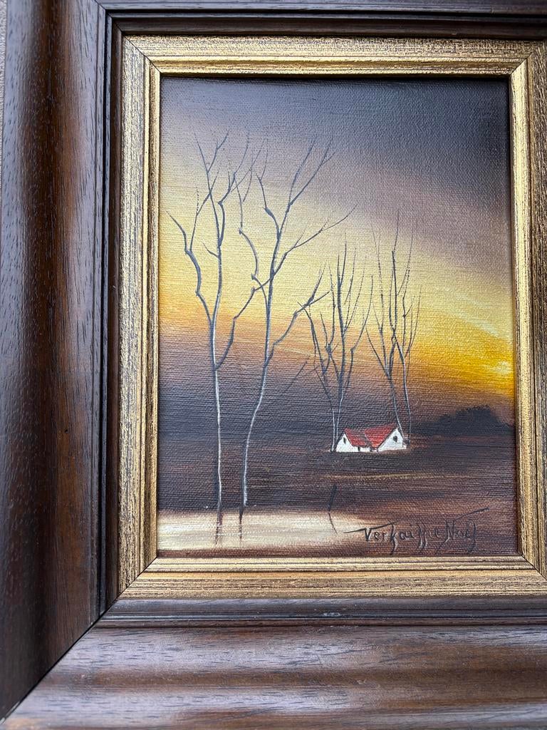 Avondschemering VERFAILLE Noël, Antiek en Kunst, Ophalen