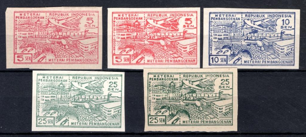 INDONÉSIE Meterai Pembangunan (Restaurant Taks), Enlèvement ou Envoi, Non oblitéré, Asie du Sud Est