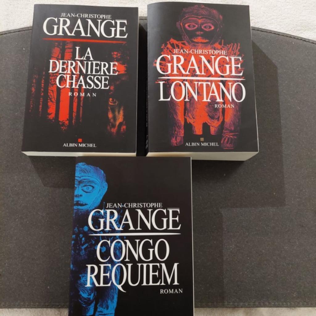 3 livres jean christophe GRANGE , grand format, Livres, Enlèvement ou Envoi, Comme neuf