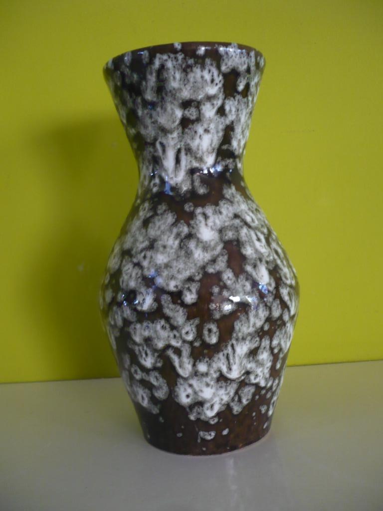 Mooi vintage scheurich vaas fat lava fifties west-germany, Antiquités & Art, Antiquités | Vases, Enlèvement ou Envoi