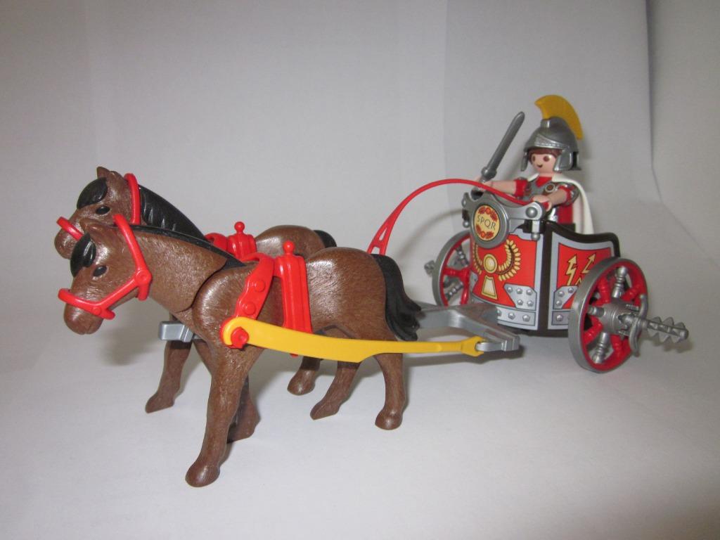 PLAYMOBIL - Voiture de guerre romaine avec tribune - 5391, Enfants & Bébés, Jouets | Playmobil, Comme neuf, Ensemble complet, Enlèvement