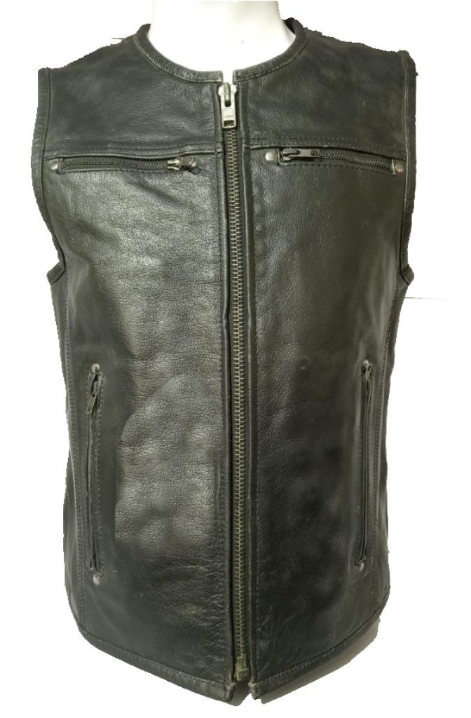 Gillet de Moto Cuir neuf solde prix 45€, Enlèvement ou Envoi, Neuf, avec ticket