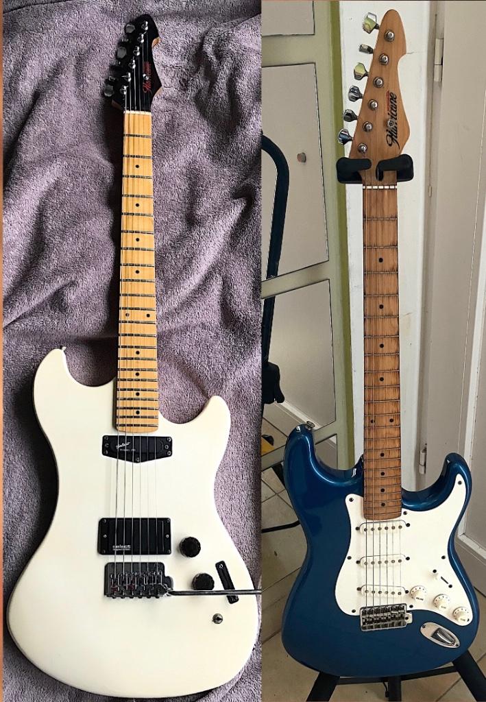 twee Hurricane vintage gitaren, Muziek en Instrumenten, Ophalen of Verzenden, Gebruikt, Solid body, Overige merken