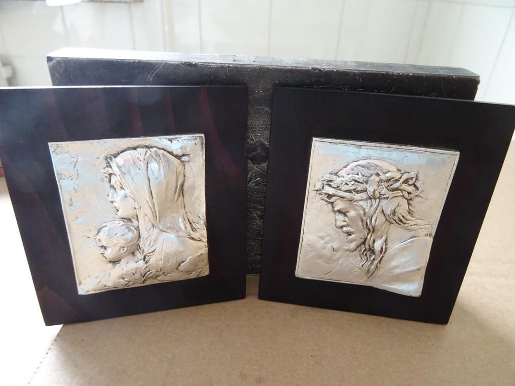 Icoon Icoontjes de Moeder Gods en Jezus Christus 8x9cm Praag, Ophalen of Verzenden, Zo goed als nieuw, Overige typen, Christendom | Katholiek