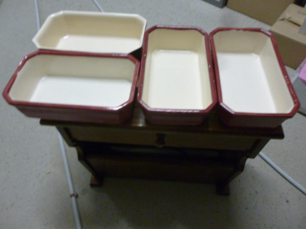 plats, Uni, Céramique, Enlèvement, Utilisé