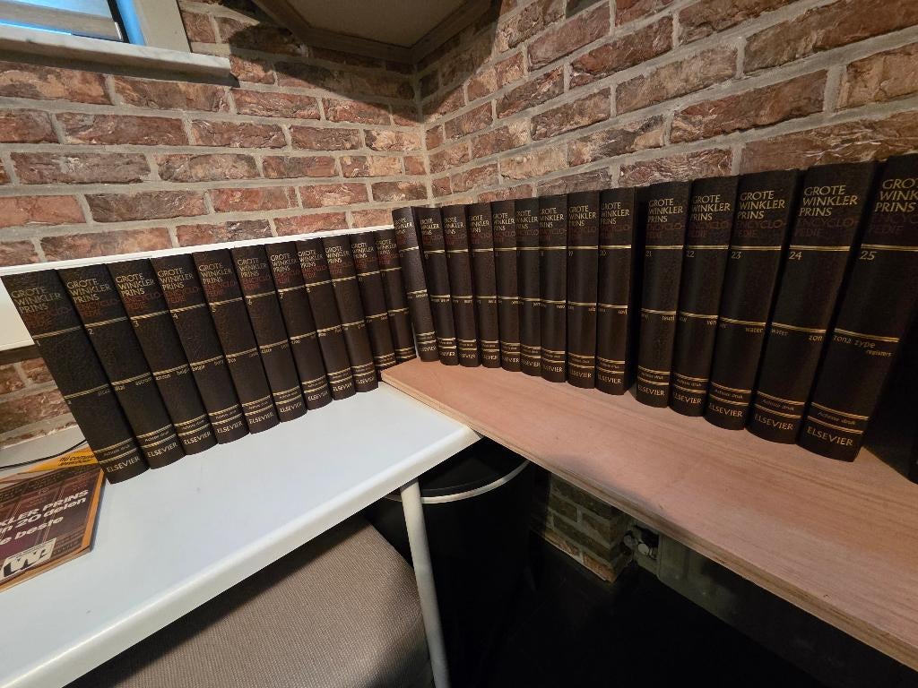 Grote Winkler prins encyclopedie + jaarboeken, Boeken, Encyclopedieën, Ophalen, Zo goed als nieuw, Winkler Prins, Complete serie