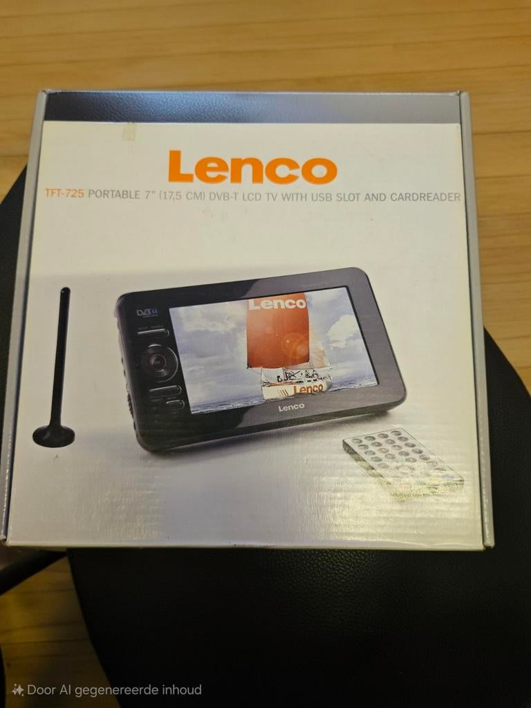 Lenco TFT-725 draagbare DVB-T LCD TV., Ophalen