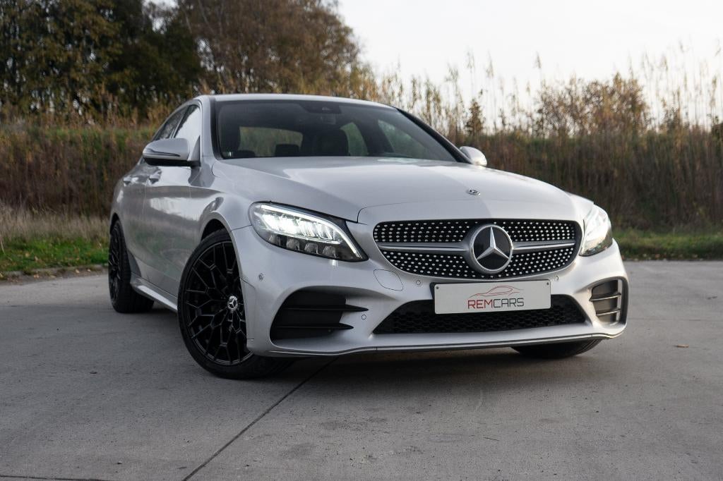 Mercedes-Benz C 180d 9G-Tronic AMG Line MET GARANTIE!, Auto's, Mercedes-Benz, Achterwielaandrijving, 1600 cc, Leder en Stof, 2145 kg
