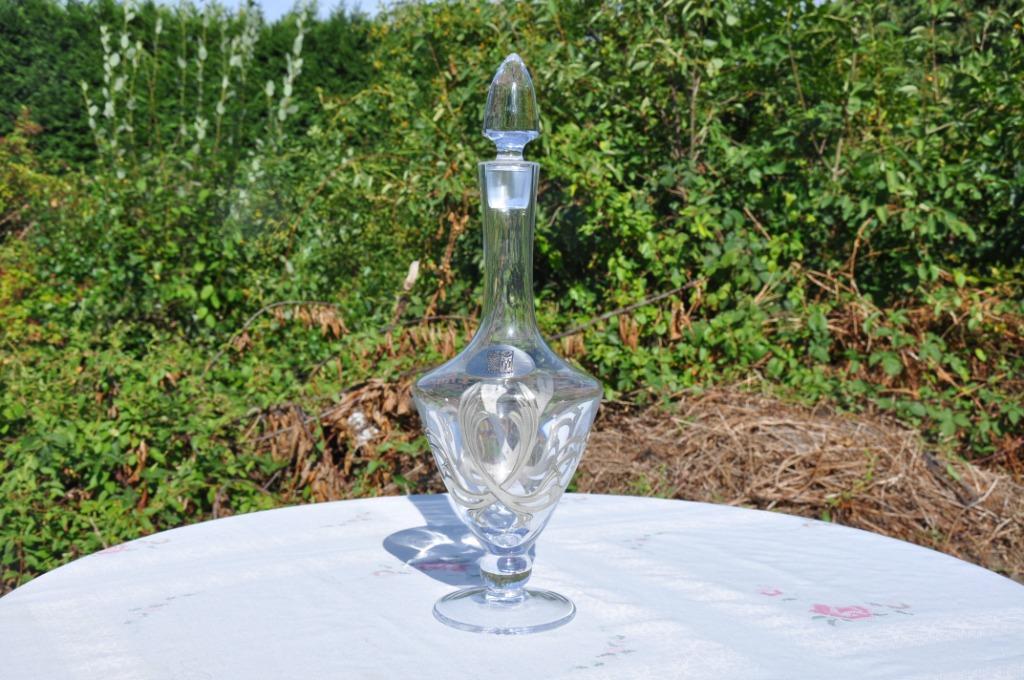 §  carafe sur pied cristal et etain, Enlèvement ou Envoi