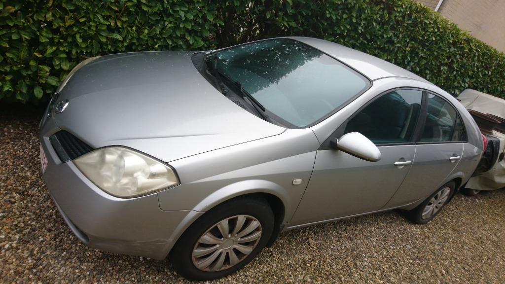 2006 Nissan Primera 1.8 benzine . Afbraak/autocross export., Auto diversen, Ongevalwagen, Handgeschakeld, Benzine, Berline, Zilver of Grijs