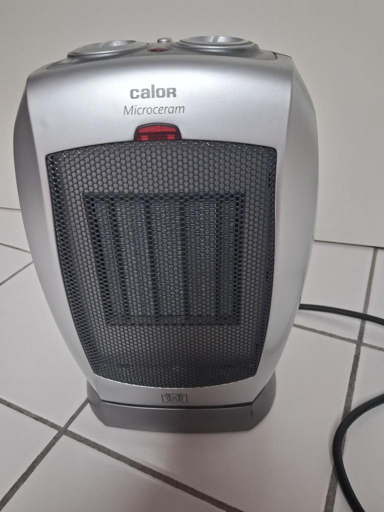 Keramische verwarming CALOR SO9010 zilvergrijs, Doe-het-zelf en Bouw, Verwarming en Radiatoren, Ophalen, 30 tot 80 cm, Gebruikt