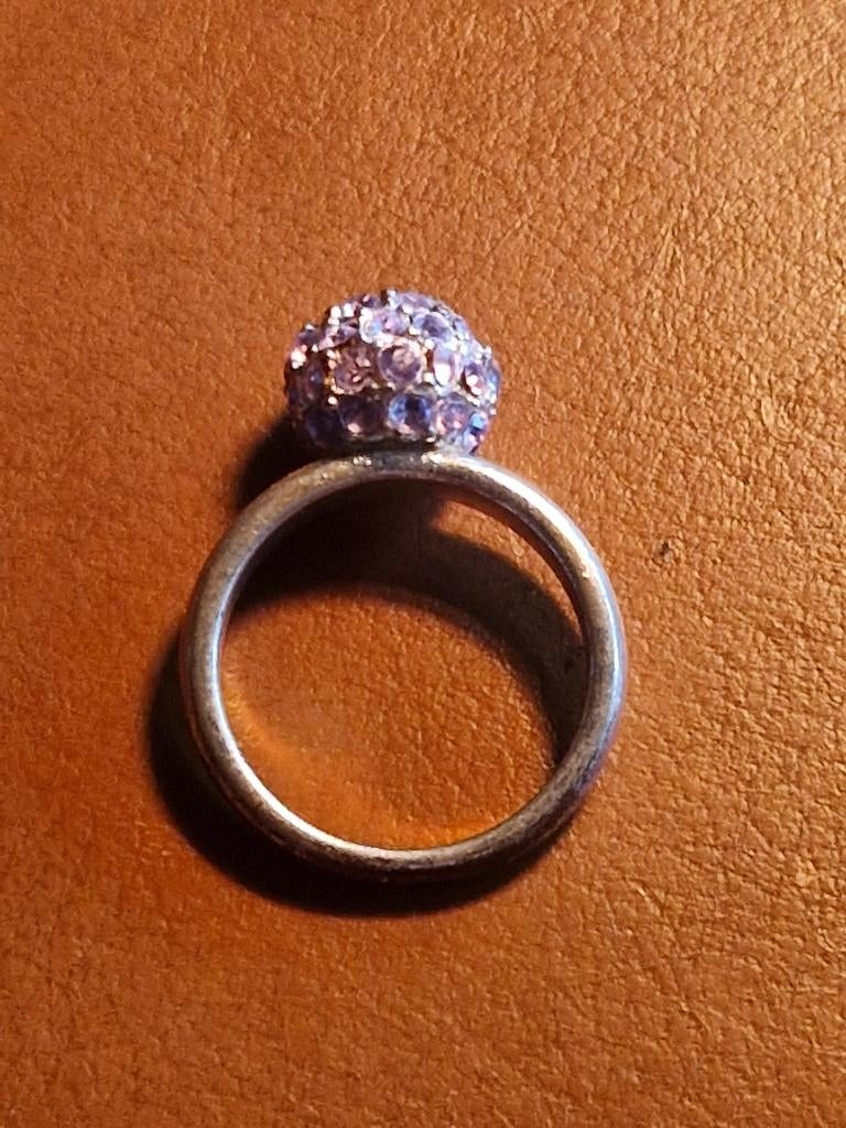 Zilveren ring, Bijoux, Sacs & Beauté, Bagues, Enlèvement ou Envoi, Comme neuf, 17 à 18, Argent