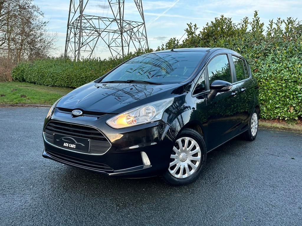 Ford B-Max 1.0 EcoBoost 2014 Benzine €5b 160.000km Airco, Auto's, Voorwielaandrijving, Euro 5, Stof, Zwart