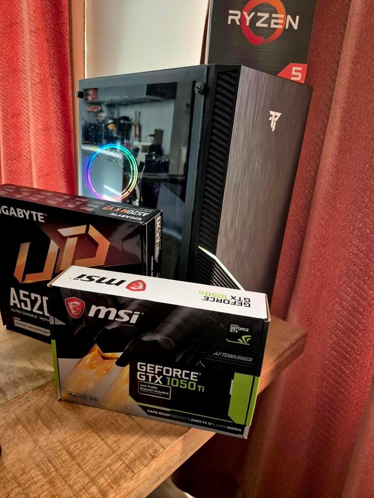 Budget Ryzen 5 • GTX 1050TI • NVMe • 16 Go de RAM — Prêt à, Informatique & Logiciels, AMD Ryzen 5, 4 Ghz ou plus, Enlèvement, Utilisé