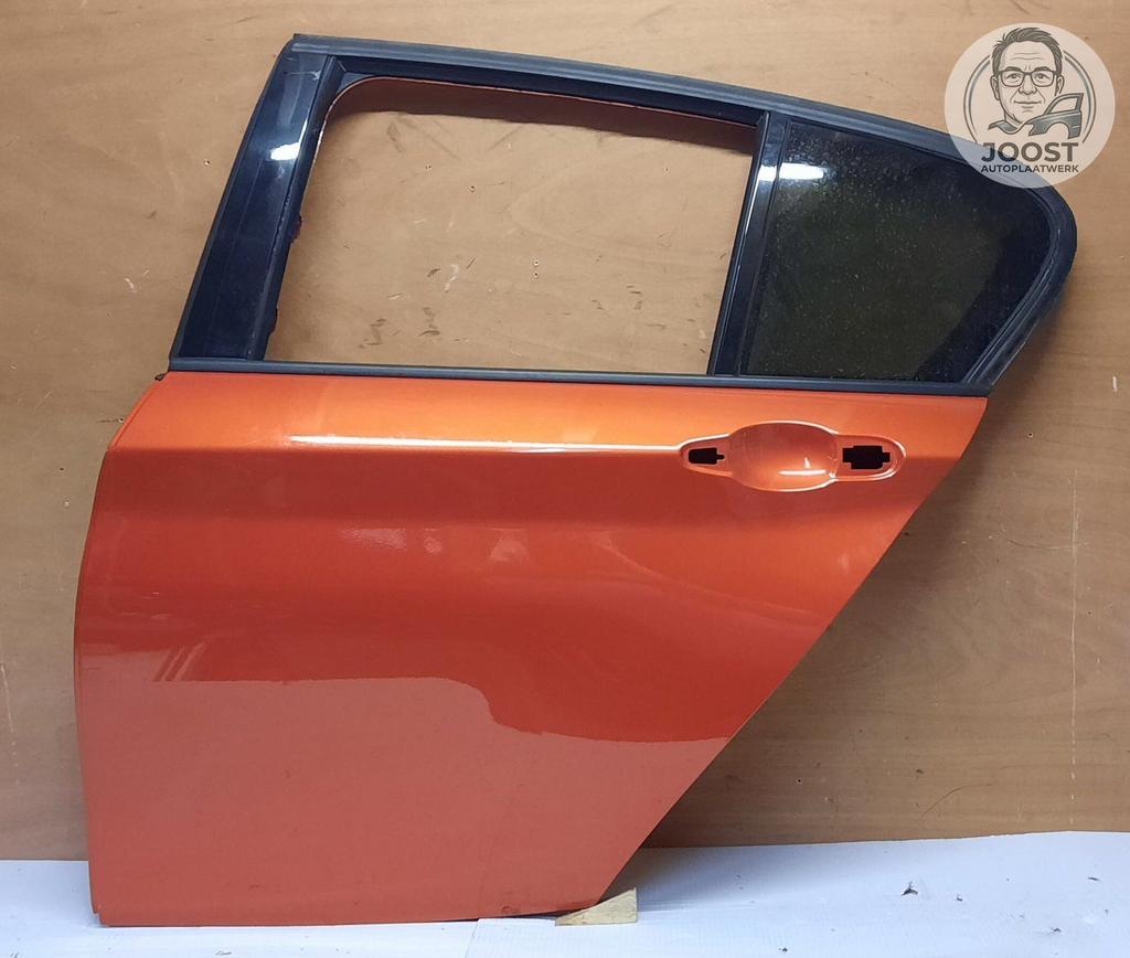 Portier deur linksachter BMW 1-serie F20 Valencia Orange B44, Auto-onderdelen, Gebruikt, -, Deur, Ophalen of Verzenden