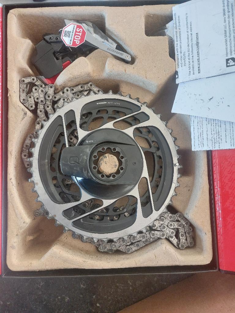 SRAM red 48-35 met Quarq powermeter, Vélos & Vélomoteurs, Vélos Pièces, Pédalier ou Pédales, Racefiets, Enlèvement, SRAM