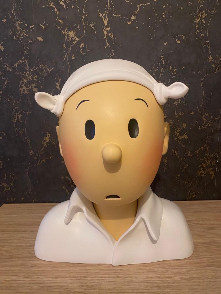 Buste Tintin pigeon puce et certif no leblon Pixi fariboles, Verzamelen, Stripfiguren, Nieuw, Beeldje of Figuurtje, Kuifje, Ophalen of Verzenden