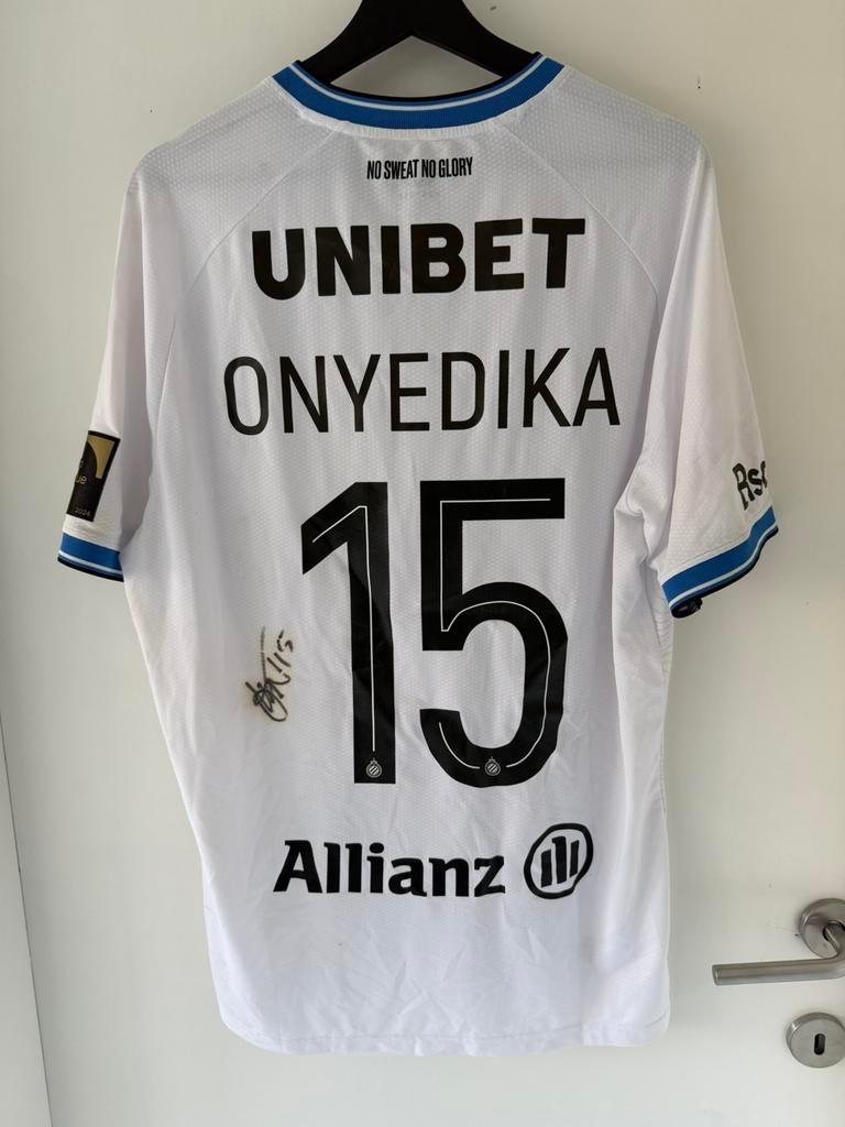 Matchworn Onyedika Club Bruges, Enlèvement ou Envoi, Comme neuf, Maillot
