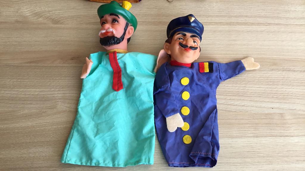 Poppenkastpoppen, Ophalen, Gebruikt