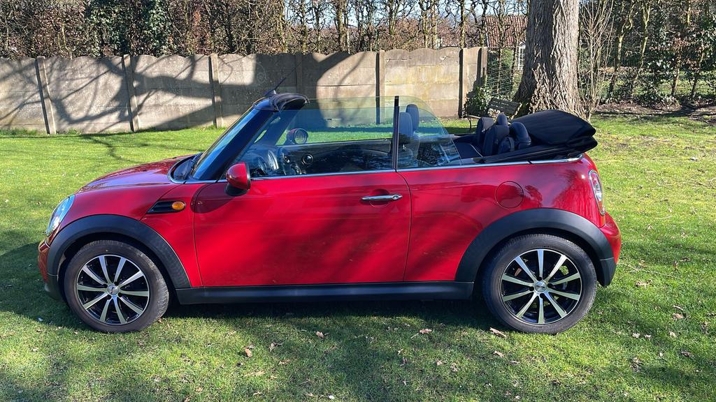 Mini . Cooper 1.6i cabriolet 72435 km, Rouge, Euro 5, Entreprise, Cabriolet