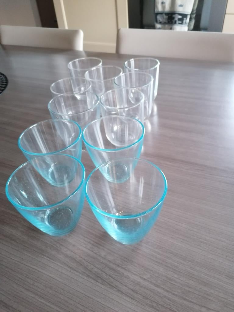 11 waterglazen - GRATIS, Verzamelen, Ophalen