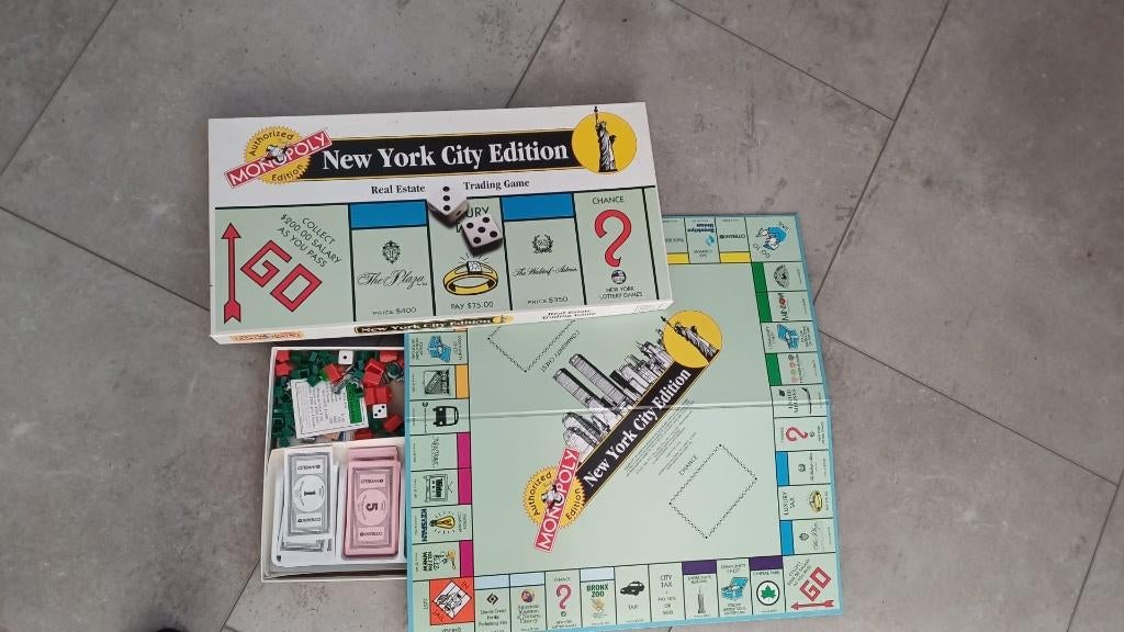 bordspel nieuw Monopoly New York City Monopolie fraai, Vijf spelers of meer, Ophalen of Verzenden, Nieuw, Monopoly
