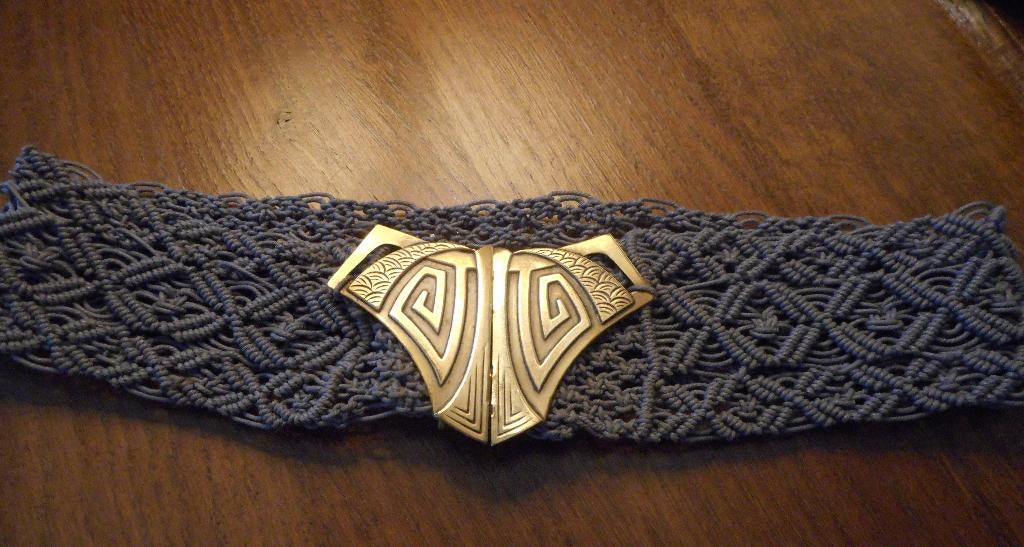 Ceinture Art Déco avec macramé, Vêtements | Femmes, Ceintures, Porté, Ceinture, Moins de 80 cm, 5 cm ou plus, Autres couleurs