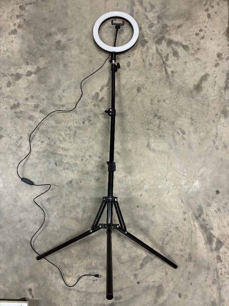 Ringlight, Audio, Tv en Foto, Foto | Flitsers, Ophalen of Verzenden, Zo goed als nieuw, Overige merken, Kantelbaar