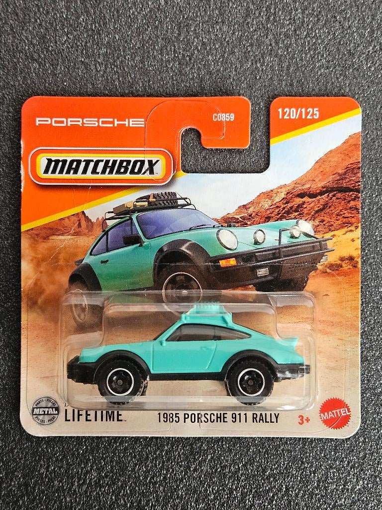 1/64 Matchbox JBT00 Porsche 1985 911 Rally, Ophalen of Verzenden, Nieuw, Auto