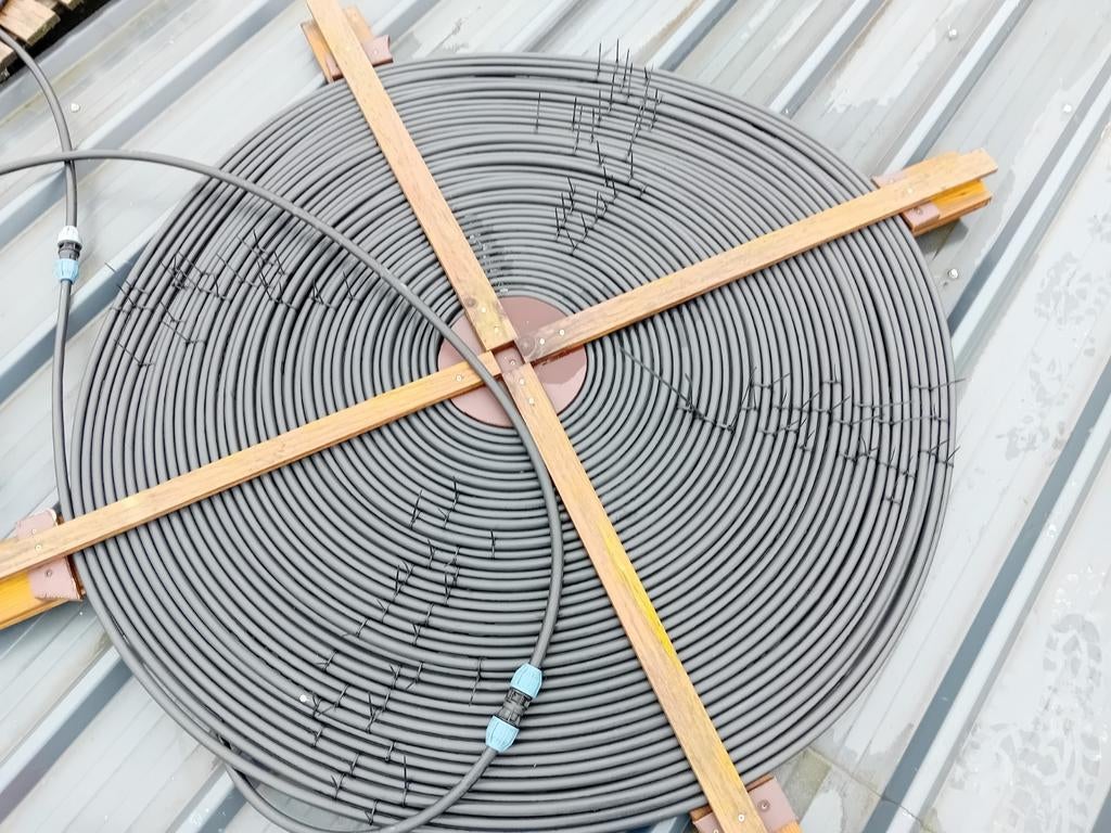 Zwembad verwarming, Ophalen