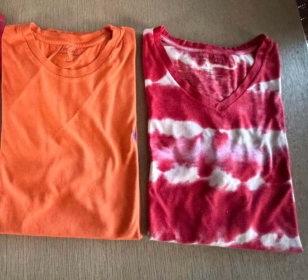 2 st Ralph Lauren heren t’shirts (large), Ophalen, Zo goed als nieuw, Maat 52/54 (L)