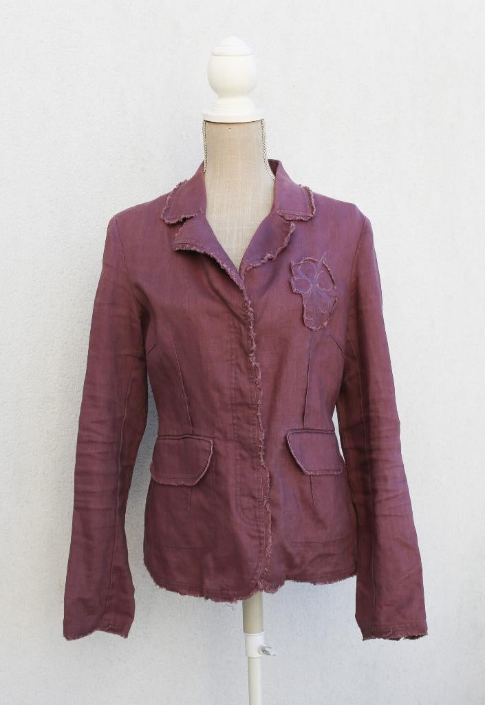 Veste en lin mauve Somewhere T40, Taille 38/40 (M), Enlèvement ou Envoi, Somewhere, Comme neuf