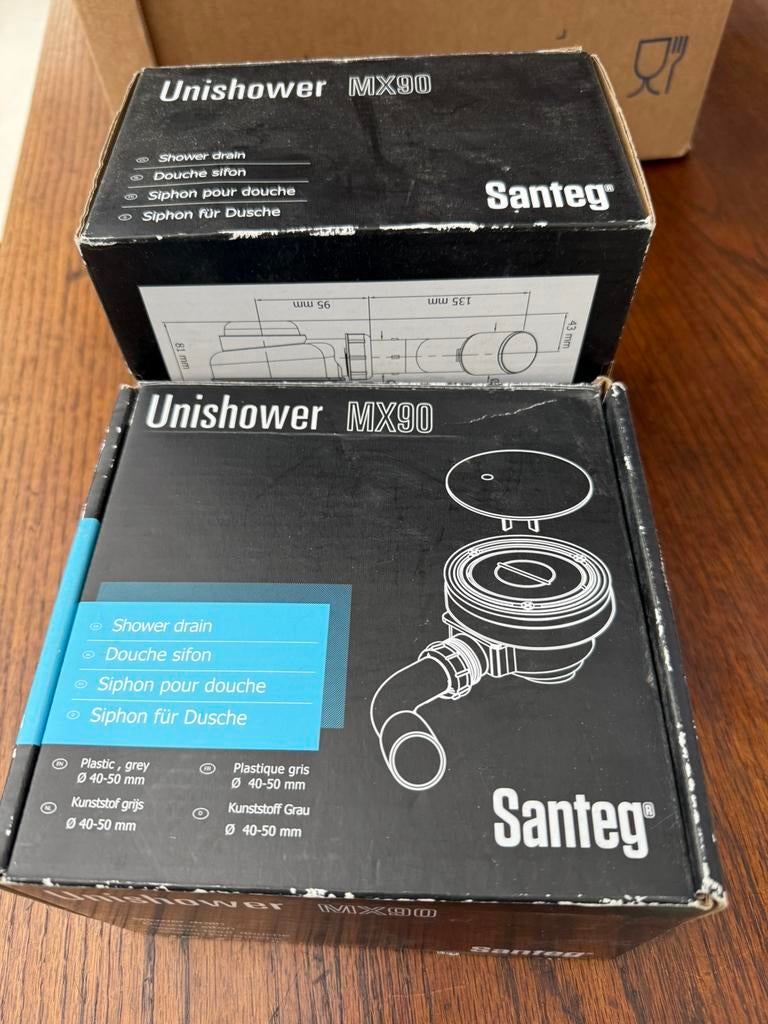 Unishower MX90 Santeg 2 stuks nieuw in doos, 70 EUR, Ophalen, Nieuw