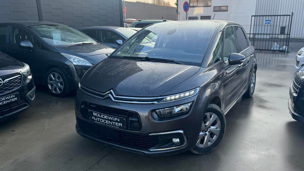 Citroën Picasso 1.2Benzine 2017 112.xxxkm Topstaat! Garantie, Stof, Zwart, Handgeschakeld, 5 deurs