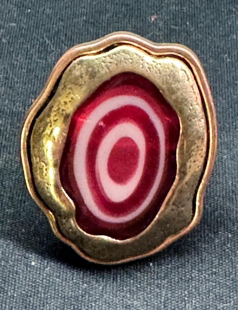 Bague Ancienne 1940-50, Bijoux, Sacs & Beauté, Bijoux anciens, Enlèvement ou Envoi, Autres matériaux, Bague