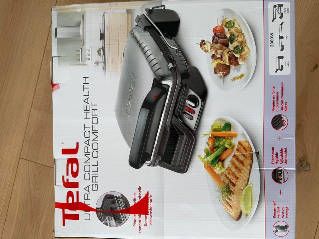 Tefal ultea compact health gril confort, Elektronische apparatuur, Frituurpannen, Ophalen of Verzenden, Zo goed als nieuw