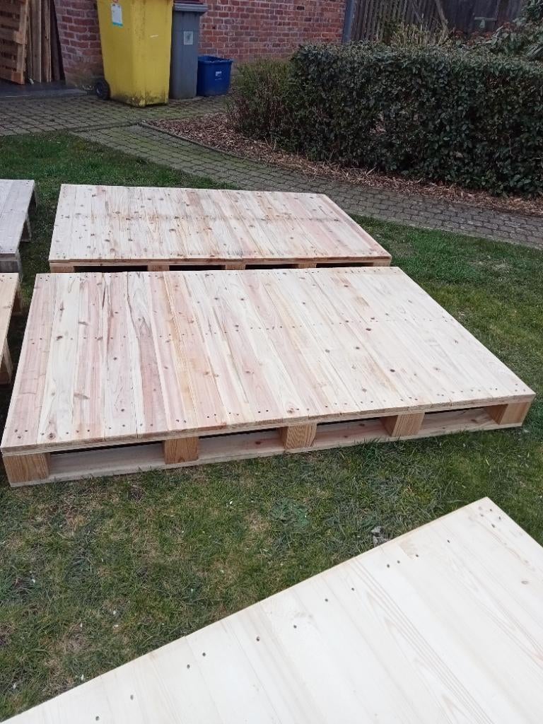Dichte palletten, gesloten palletten, Doe-het-zelf en Bouw, Hout en Planken, Ophalen, Zo goed als nieuw, Pallet